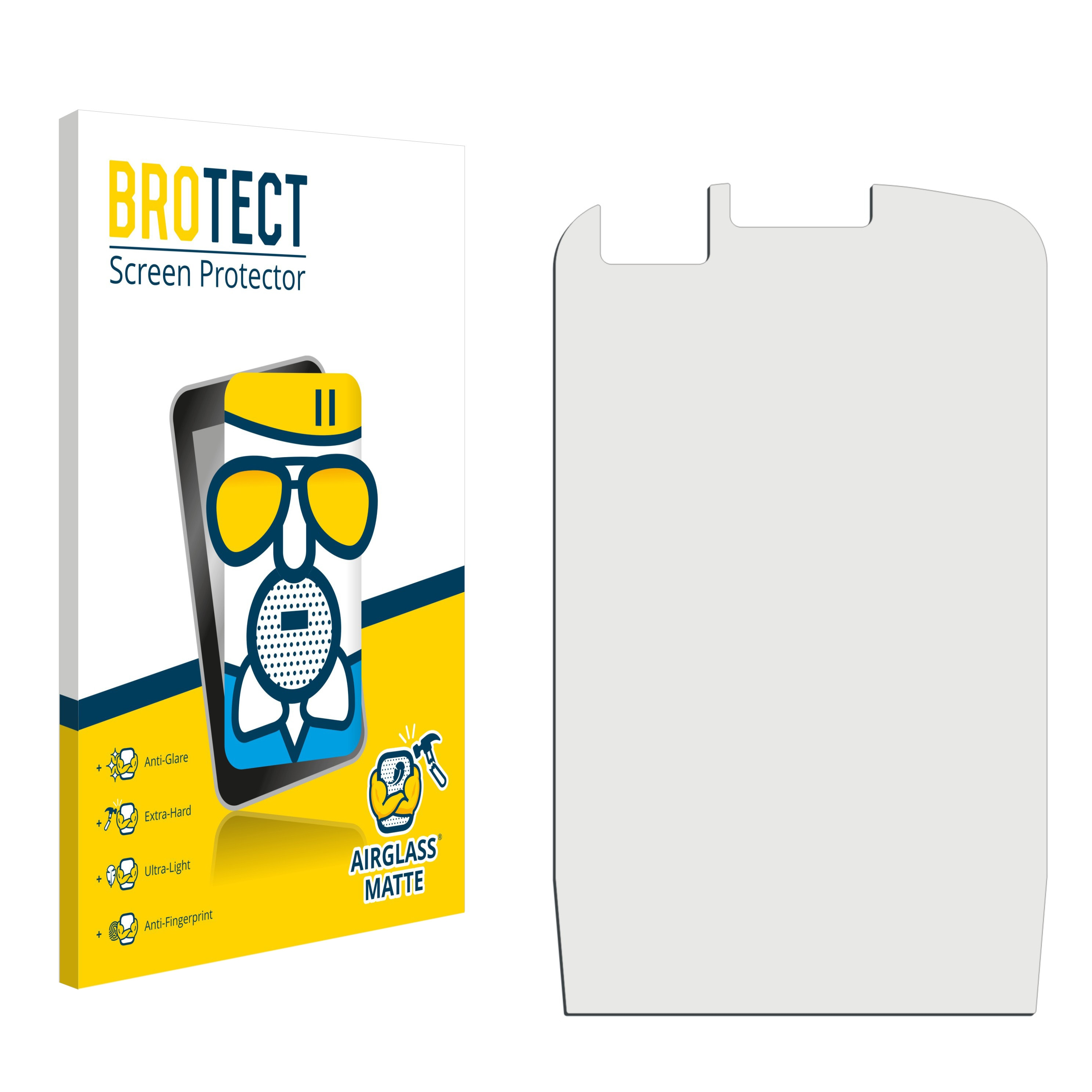 Unify Airglass matte Phone DECT OpenScape BROTECT Schutzfolie(für R6)
