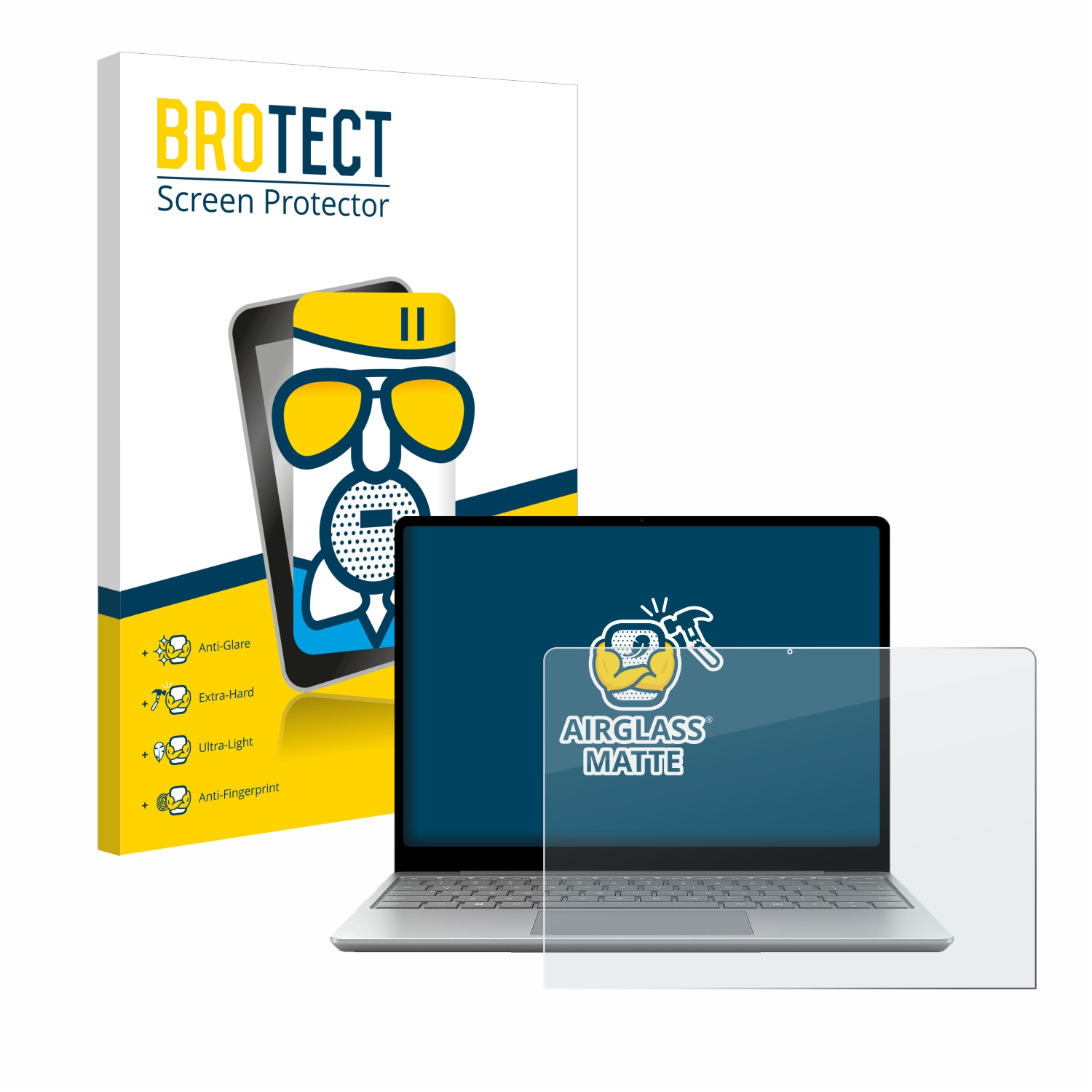 BROTECT Airglass matte Schutzfolie(für 3 Surface Laptop Microsoft Go Business)