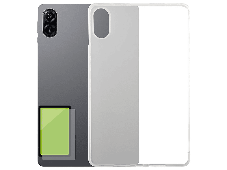 Schutzset Für Wiko Y82 – TPU Silikonhülle + H9 Hartglas, Transparent, 360° Schutz