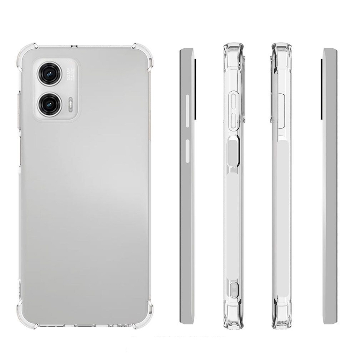 G73 dünn WIGENTO Hülle TPU 5G, 1x Silikon robust, Ecken verstärkte Motorola, Moto Schock Transparent Backcover,