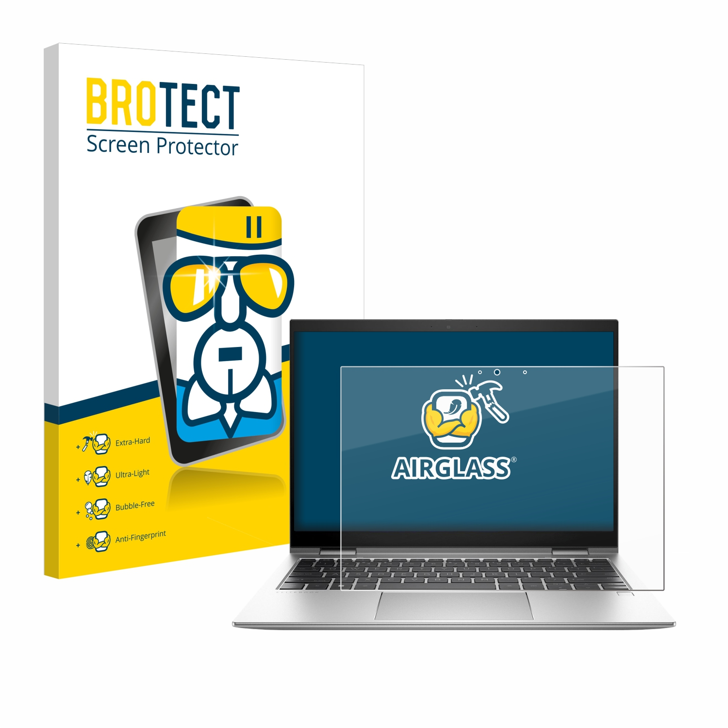 BROTECT Airglass klare EliteBook 830 G10) Schutzfolie(für HP x360