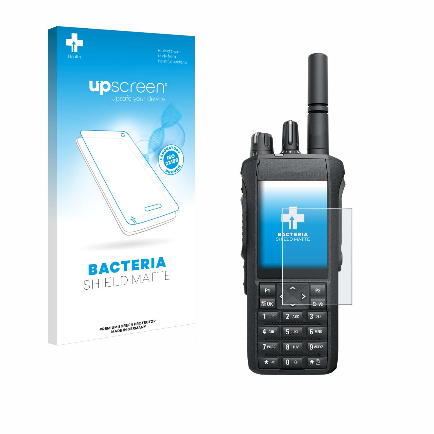 UPSCREEN antibakteriell entspiegelt matte Motorola Schutzfolie(für Mototrbo R7)