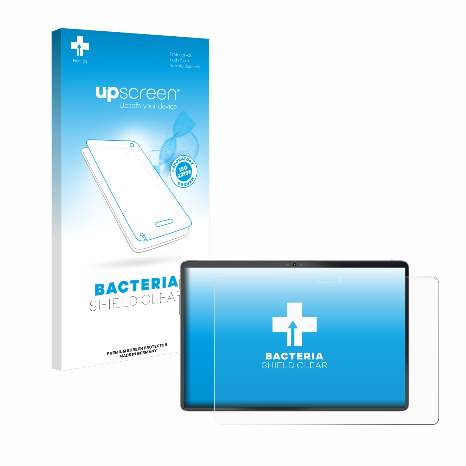 UPSCREEN Blackview Pad Oscal antibakteriell 13) klare Schutzfolie(für