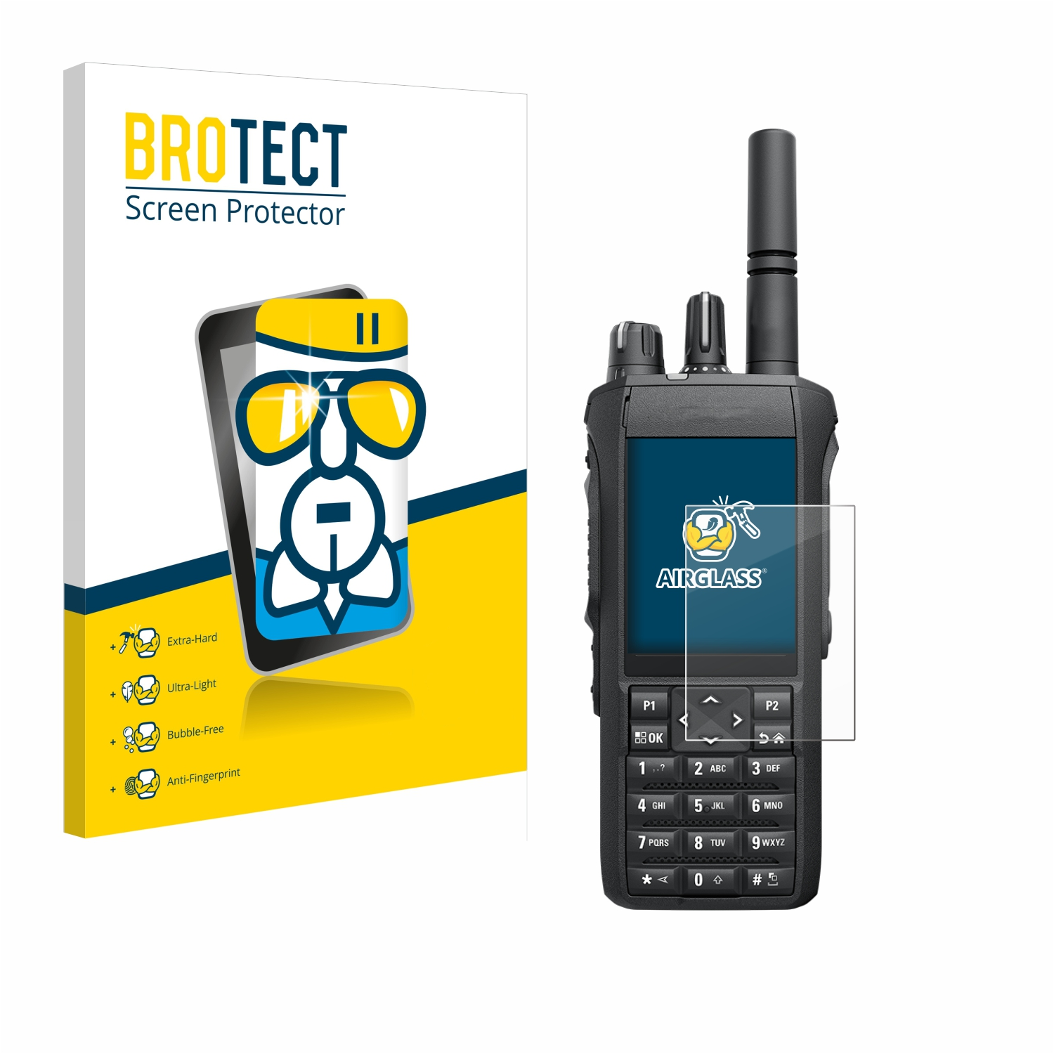 Schutzfolie(für Airglass BROTECT R7) Mototrbo Motorola klare