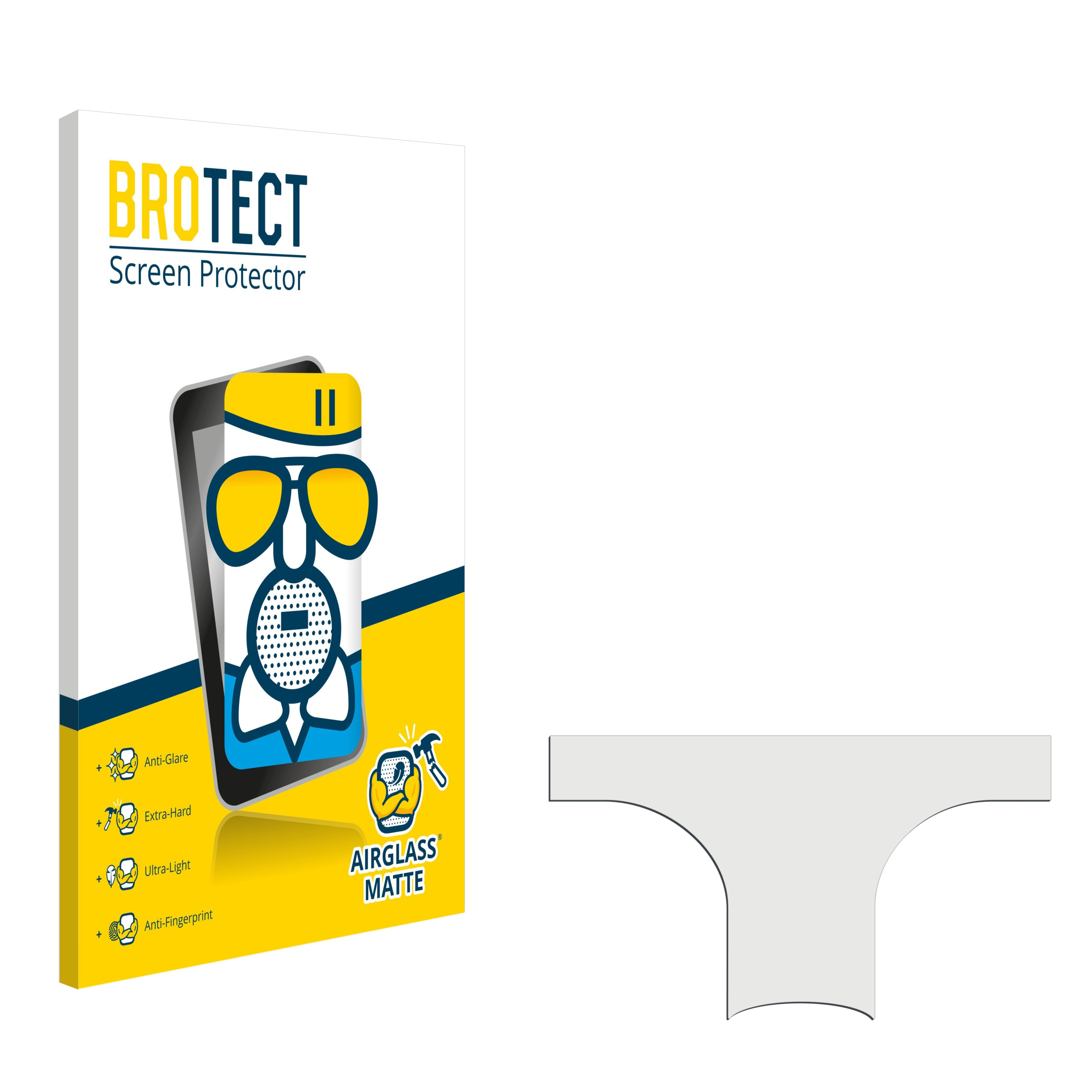 B BROTECT FBA AsVIVA matte Airglass Schutzfolie(für Display)) (E-Bike BC1
