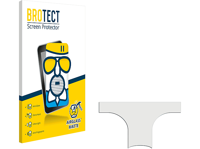 BROTECT Airglass matte Schutzfolie(für AsVIVA BC1 B FBA (E-Bike Display))