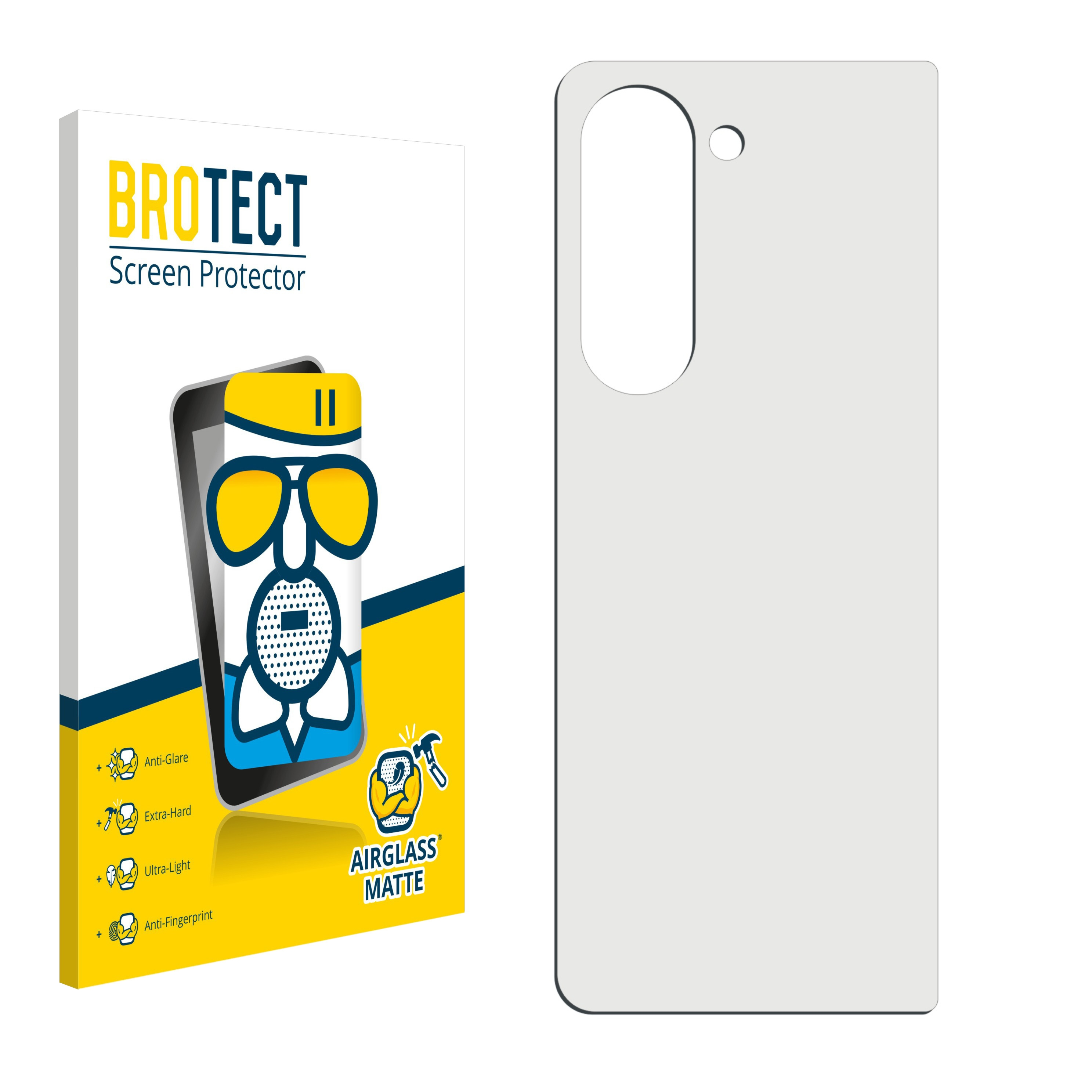 BROTECT Airglass matte Schutzfolie(für Samsung Z 5) Fold Galaxy