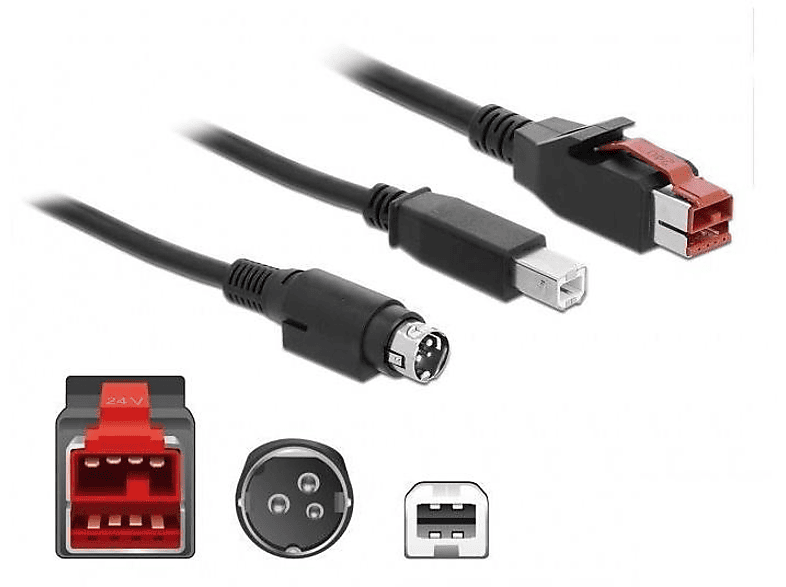 DELOCK 85490 Stromkabel, Schwarz | Kabel & Adapter