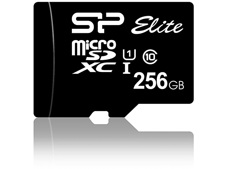 SILICON POWER SP256GBSTXBU1V10SP, Micro-SD, Micro-SDHC, SDHC, SDXC, Micro-SDXC, SD Speicherkarte, 256 GB, 85 MB/s