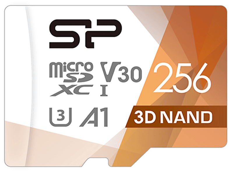 Micro-SD, 256 SDXC, Speicherkarte, 100 SD Micro-SDHC, SILICON SP256GBSTXDU3V20AB, Micro-SDXC, GB, POWER MB/s