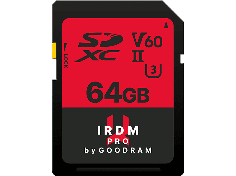 265 MB/s GOODRAM 64 GB, IRP-S6B0-0640R12, Speicherkarte, SDXC, SD