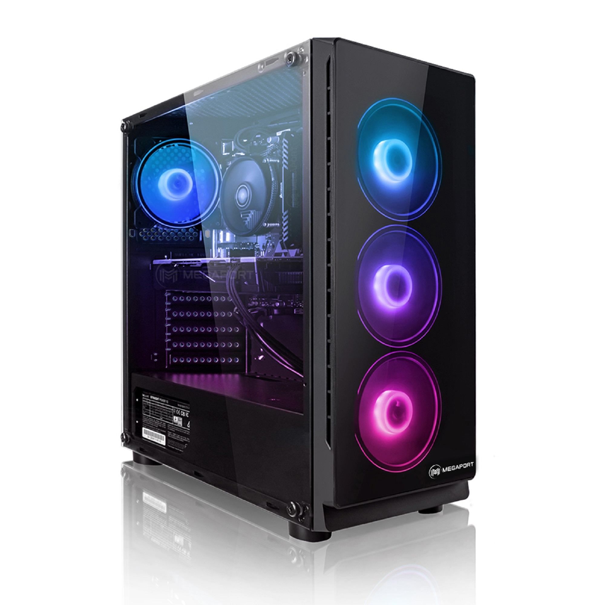 MEGAPORT Gaming PC RAM, GB 500 8 GB PC Prozessor, Gaming AMD -, RX 32 GB AMD HDD, Radeon™ 6600, SSD, 7500F, Ryzen Ryzen™ GB 5 0 5