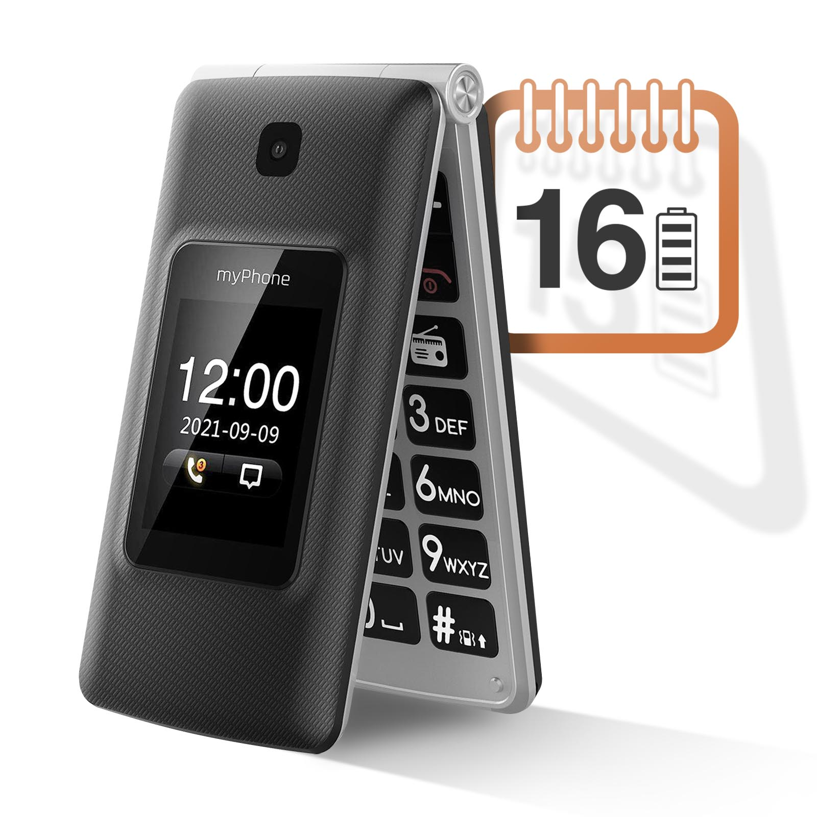 MYPHONE Tango Telefone, 4G LTE Schwarz