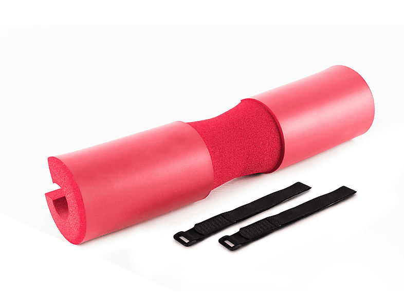 ZOOMYO Langhantelstangen-Nackenpolster,entlastet Nacken und Schultern, verteilt das Gewicht gleichmäßiger Nackenpolster, Rot | Fitness Accessoires