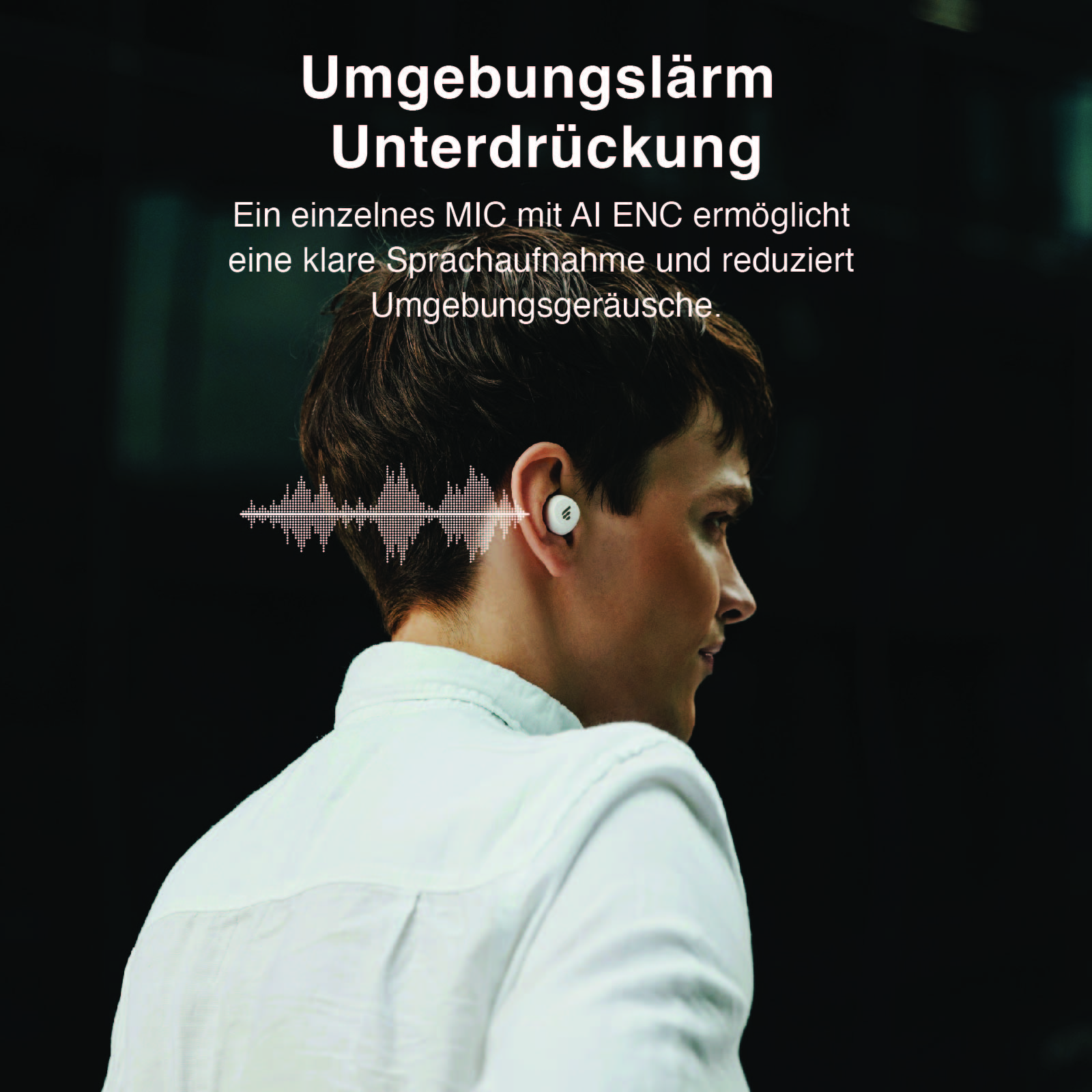 Elfenbein In-ear Bluetooth-Kopfhörer EDIFIER Bluetooth Lite, X3