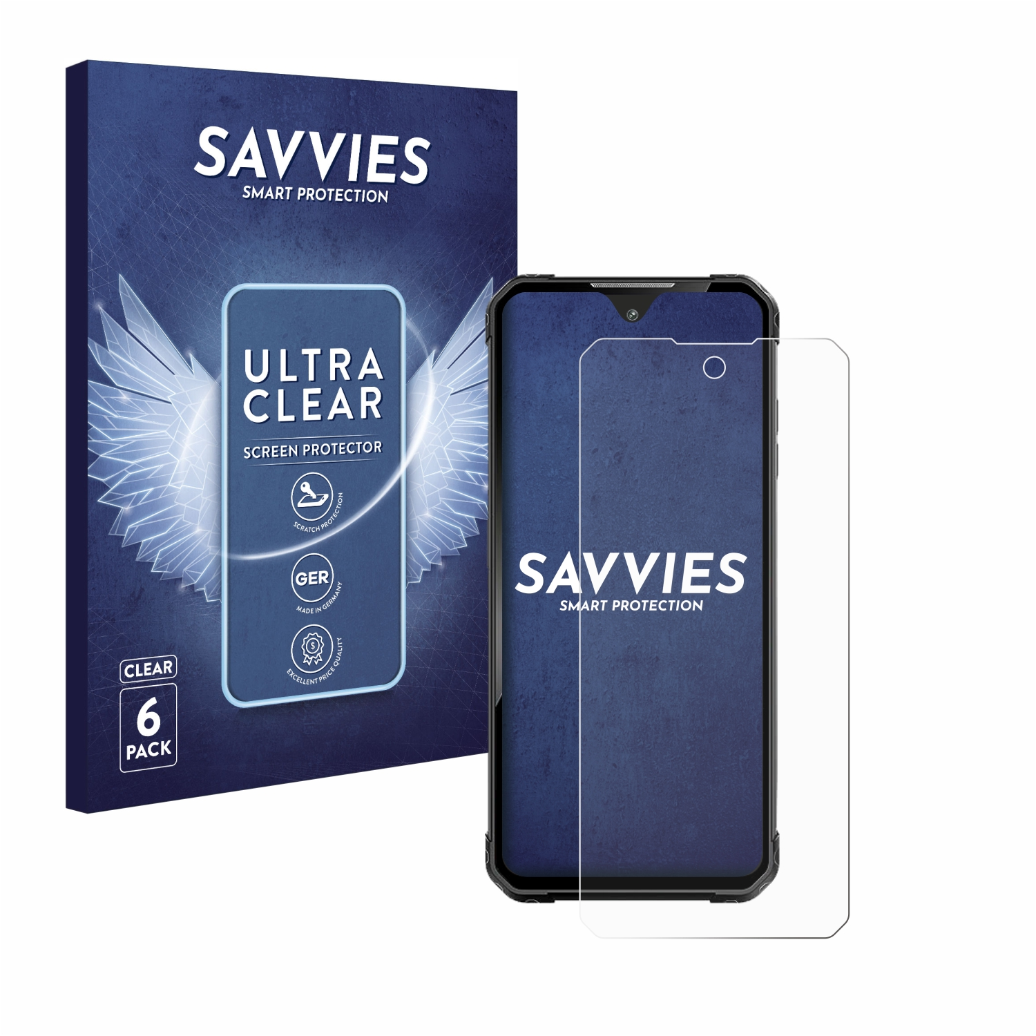 SAVVIES 6x klare Schutzfolie(für Plus Ultra 1 Air iiiF150 (2023))