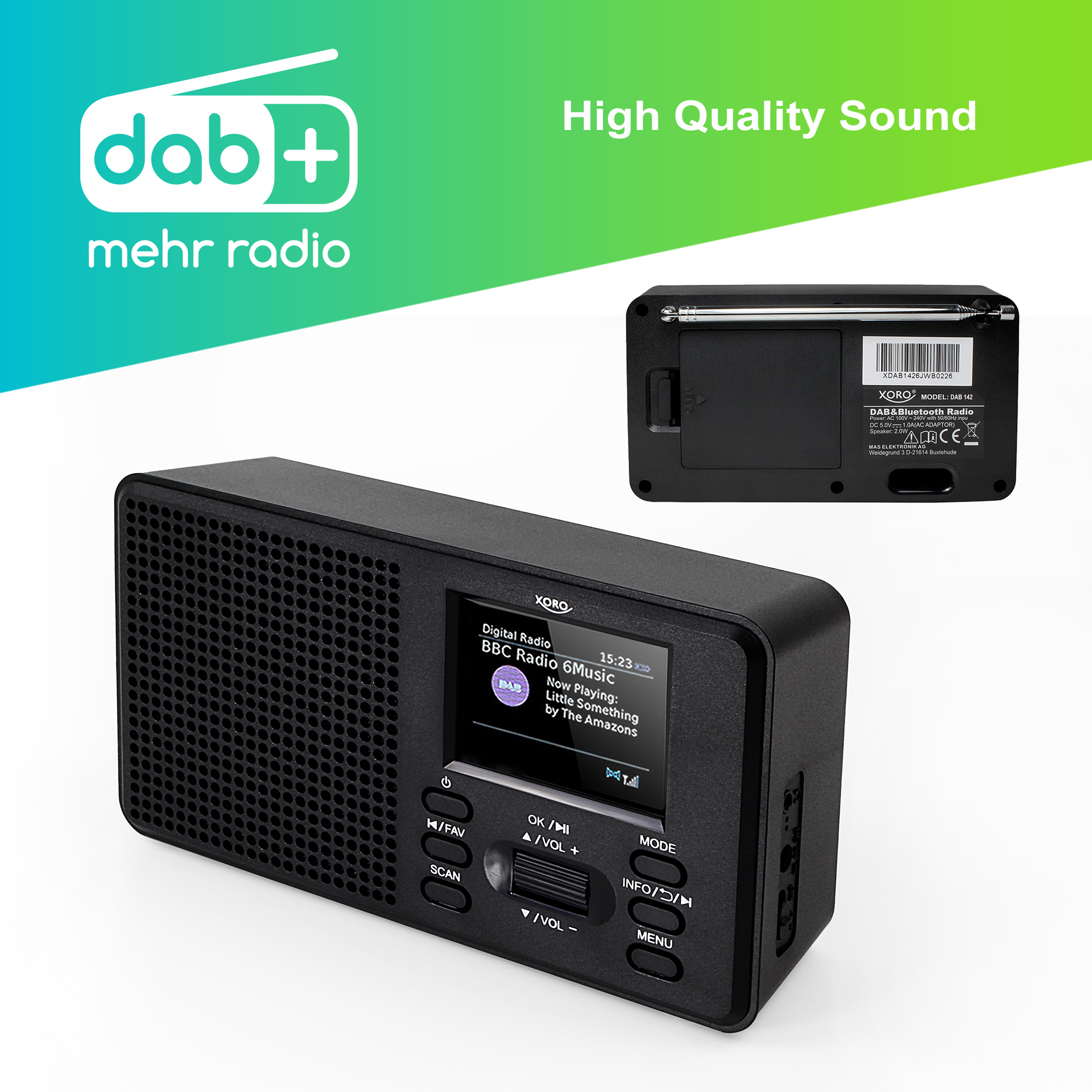 RADIO XORO DAB 142