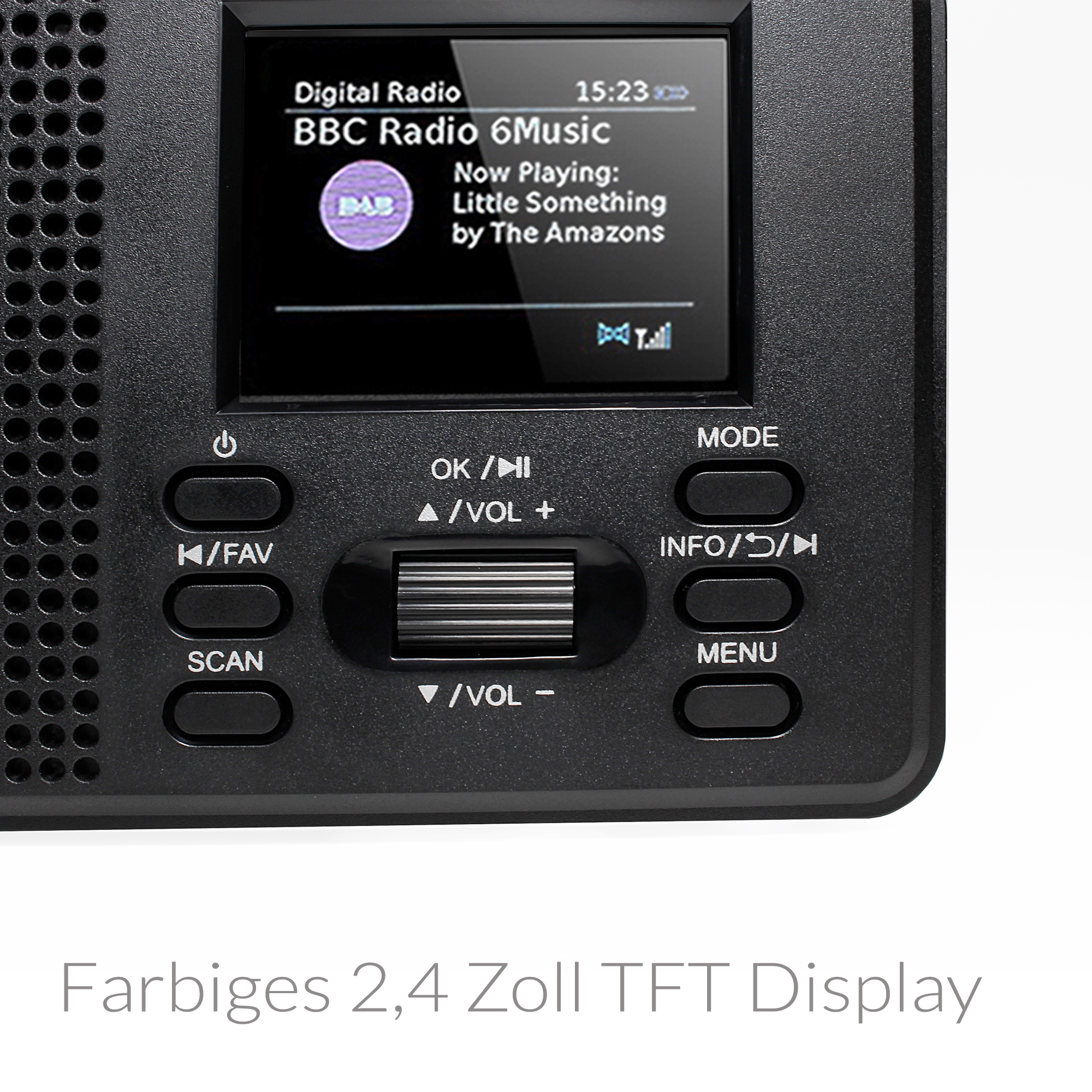 XORO XORO DAB 142 - Digitalradio UKW/DAB+ Bluetooth Wecker RDS-Funktion DAB, Empfang Schwarz Bluetooth, Senderspeicher FM, DAB+, Tragbares Radio