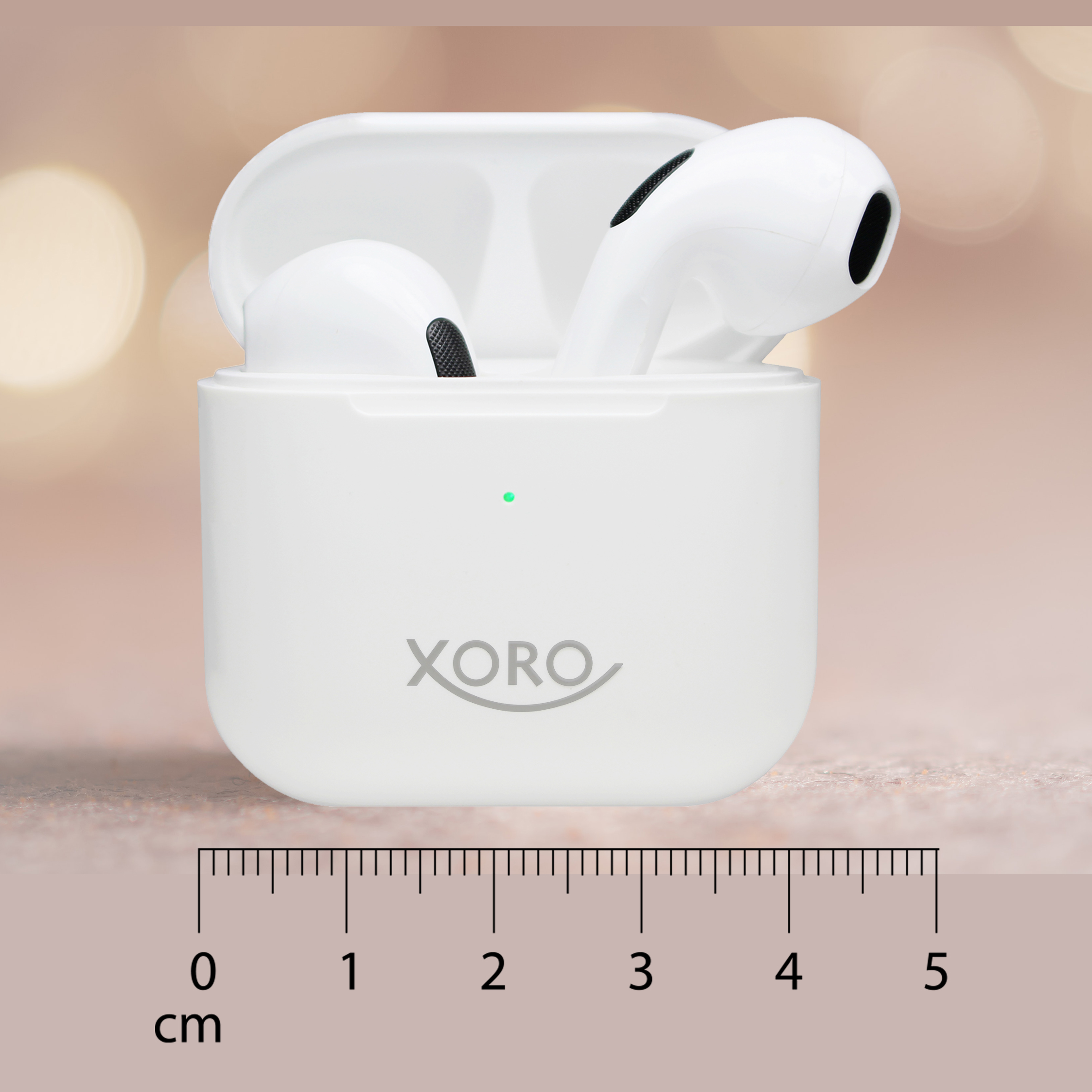 XORO XORO 30 KHB & Ladebox integriertem separater Kopfhörer Akku, Kabelloser 5.0, Bluetooth In-Ear-Kopfhörer mit In-ear White Bluetooth