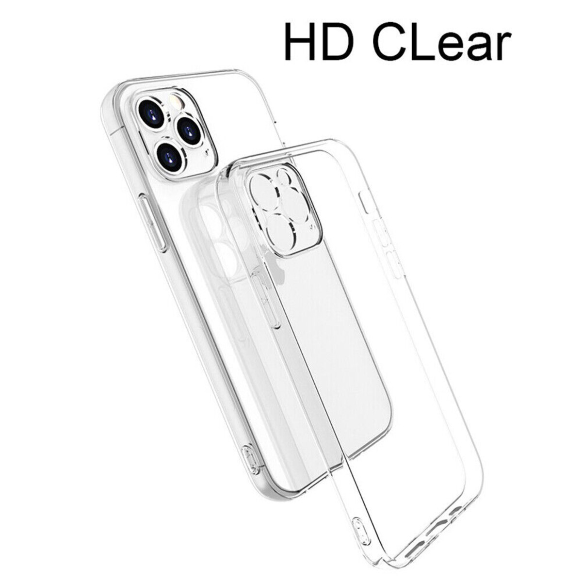 Transparente Handyhülle auf einem Telefon, schützendes Design.