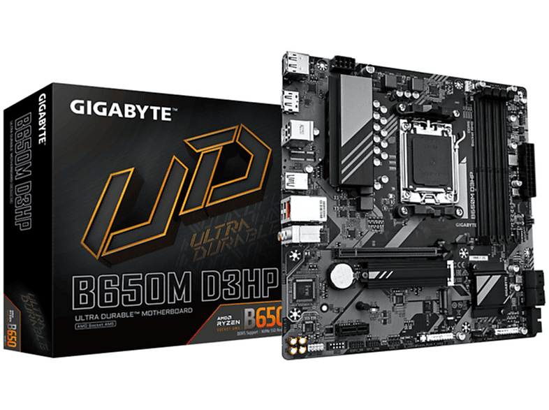 GIGABYTE B650M D3HP (rev. 1.0) Mainboards schwarz | Mainboard AMD Sockel AM5