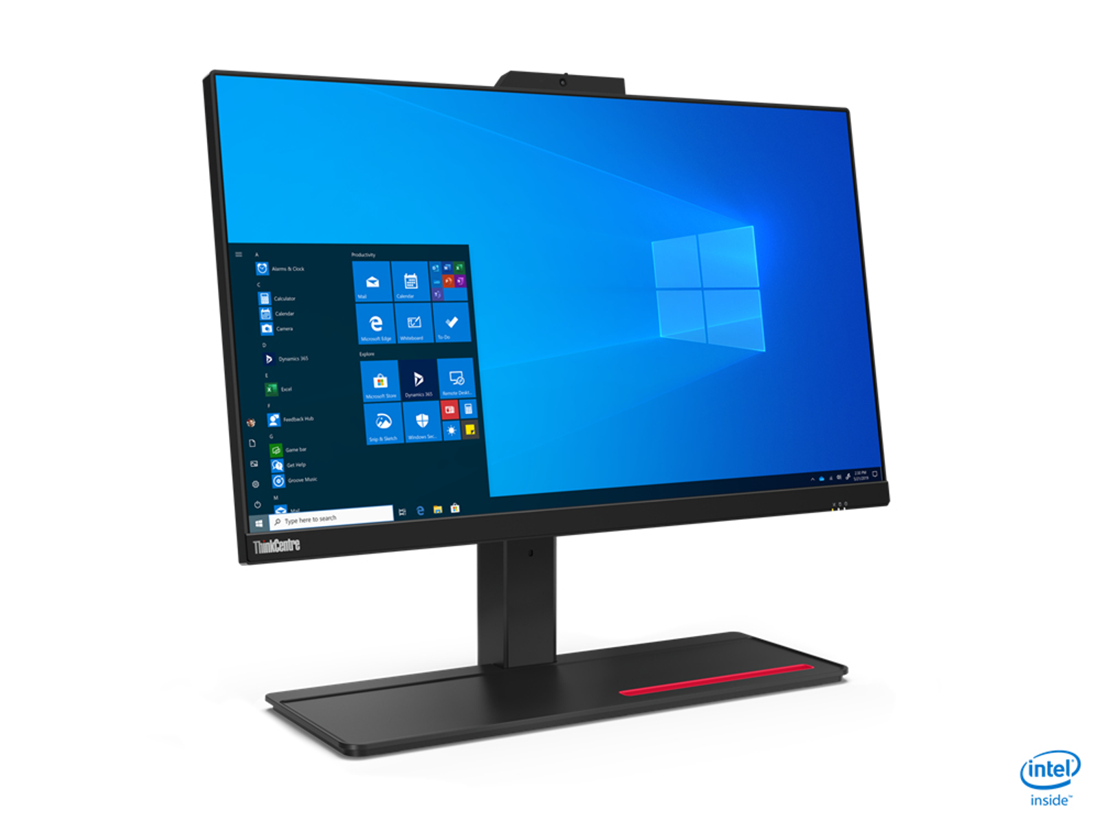 Lenovo ThinkCentre All-in-One-Computer mit Windows-Oberfläche.