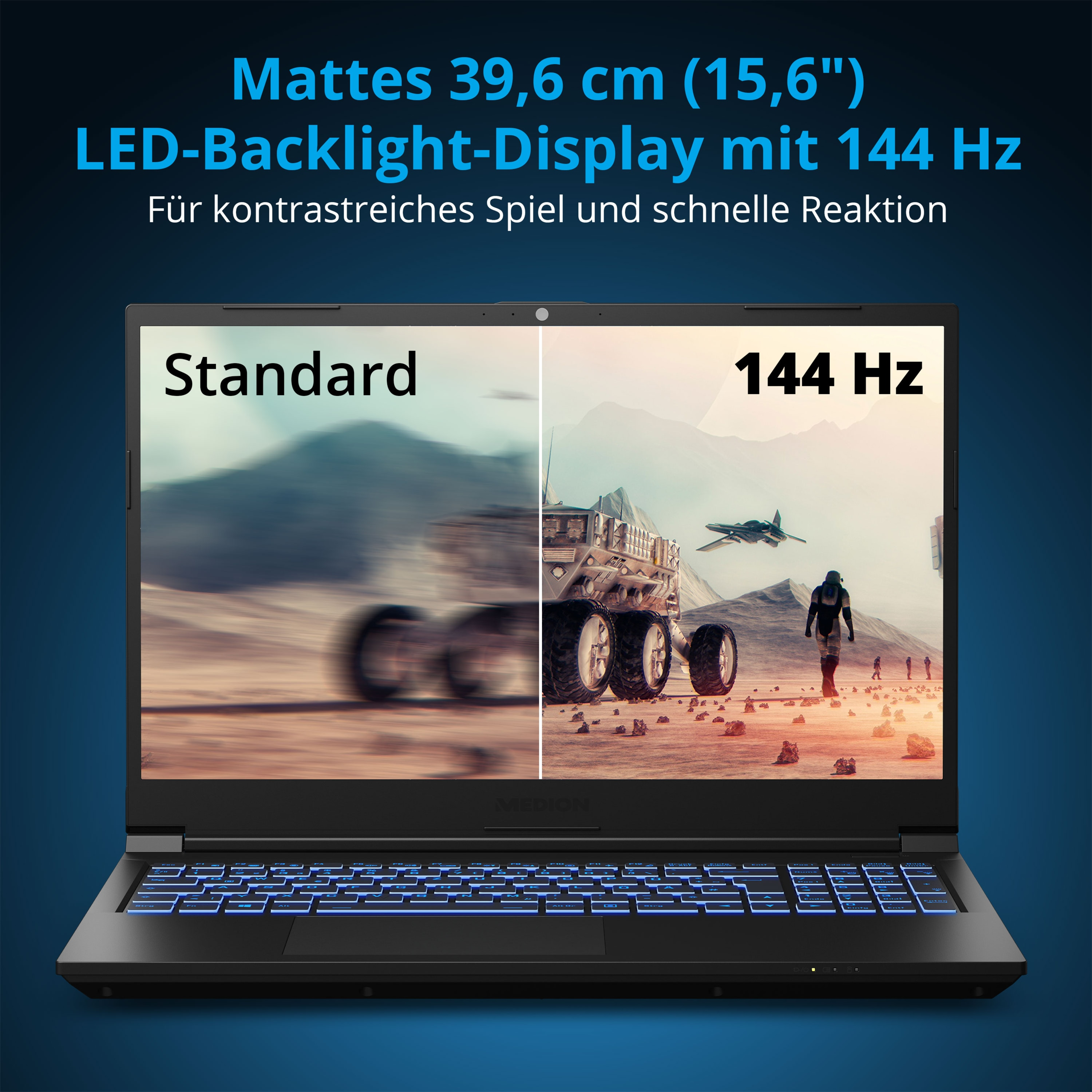 TB 30033695, Notebook N Gaming Deputy 15,6 GB P30 16 MEDION SSD, 1 Zoll schwarz Erazer mit RAM, Display, 16 W11H i7