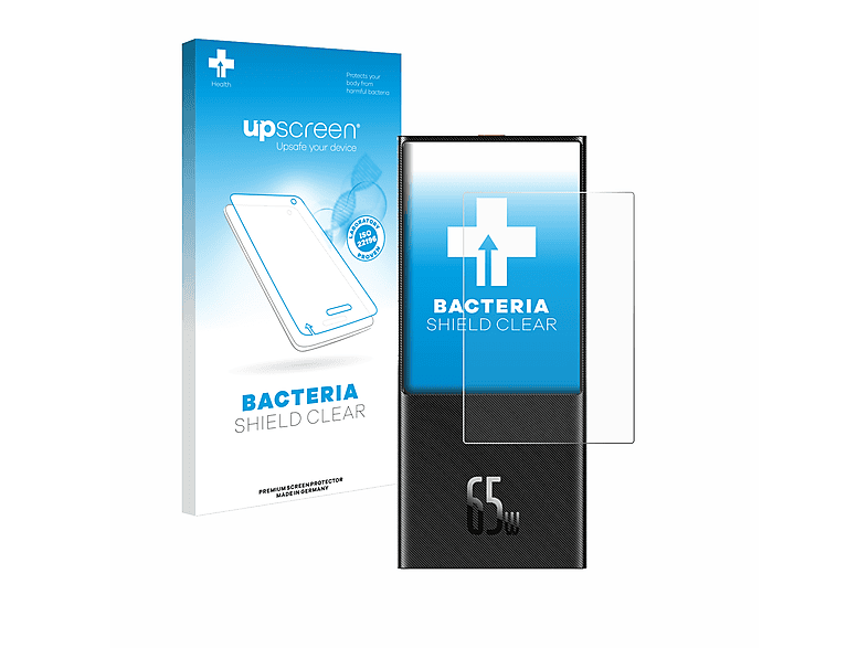 UPSCREEN antibakteriell klare Schutzfolie(für Baseus PPJL65C)