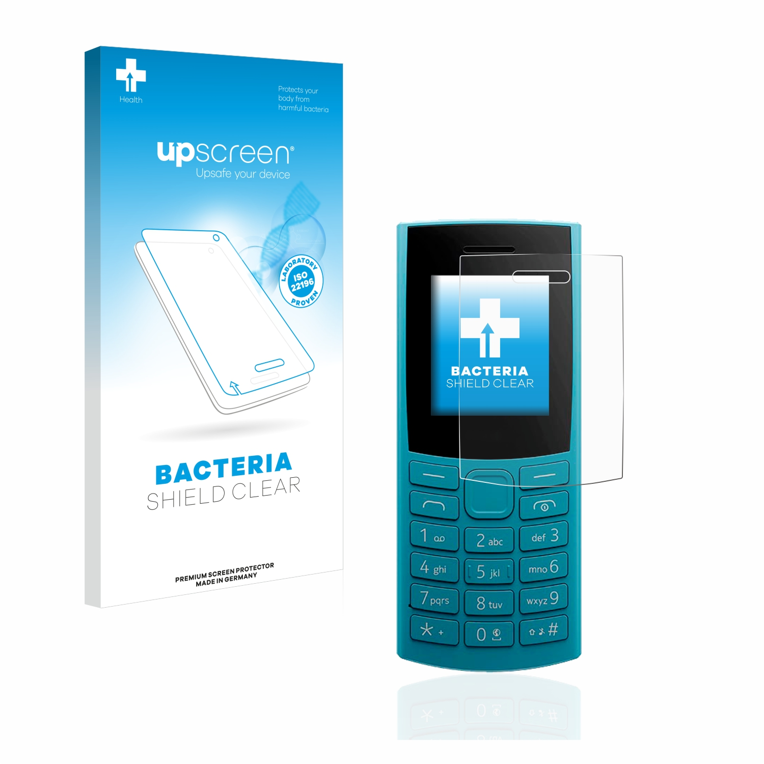 UPSCREEN antibakteriell Schutzfolie(für 4G klare (2023)) Nokia 110