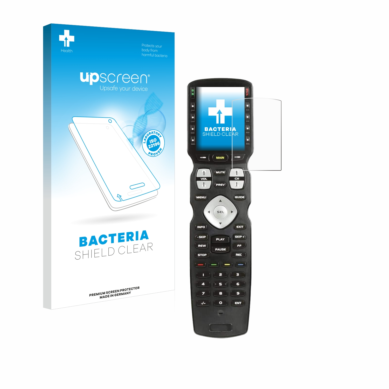 UPSCREEN antibakteriell klare Schutzfolie(für Remote URC Universal MX990)