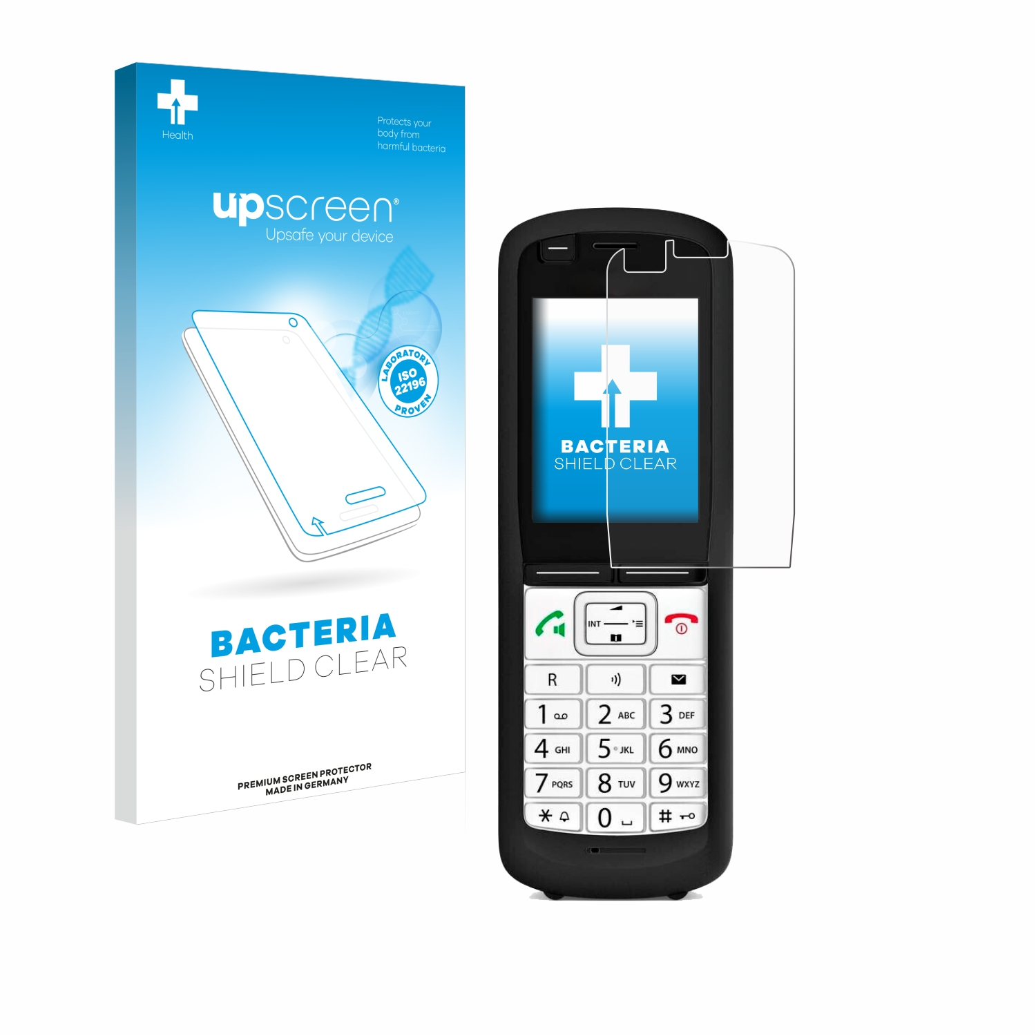 UPSCREEN antibakteriell OpenScape Unify R6) Schutzfolie(für klare Phone DECT