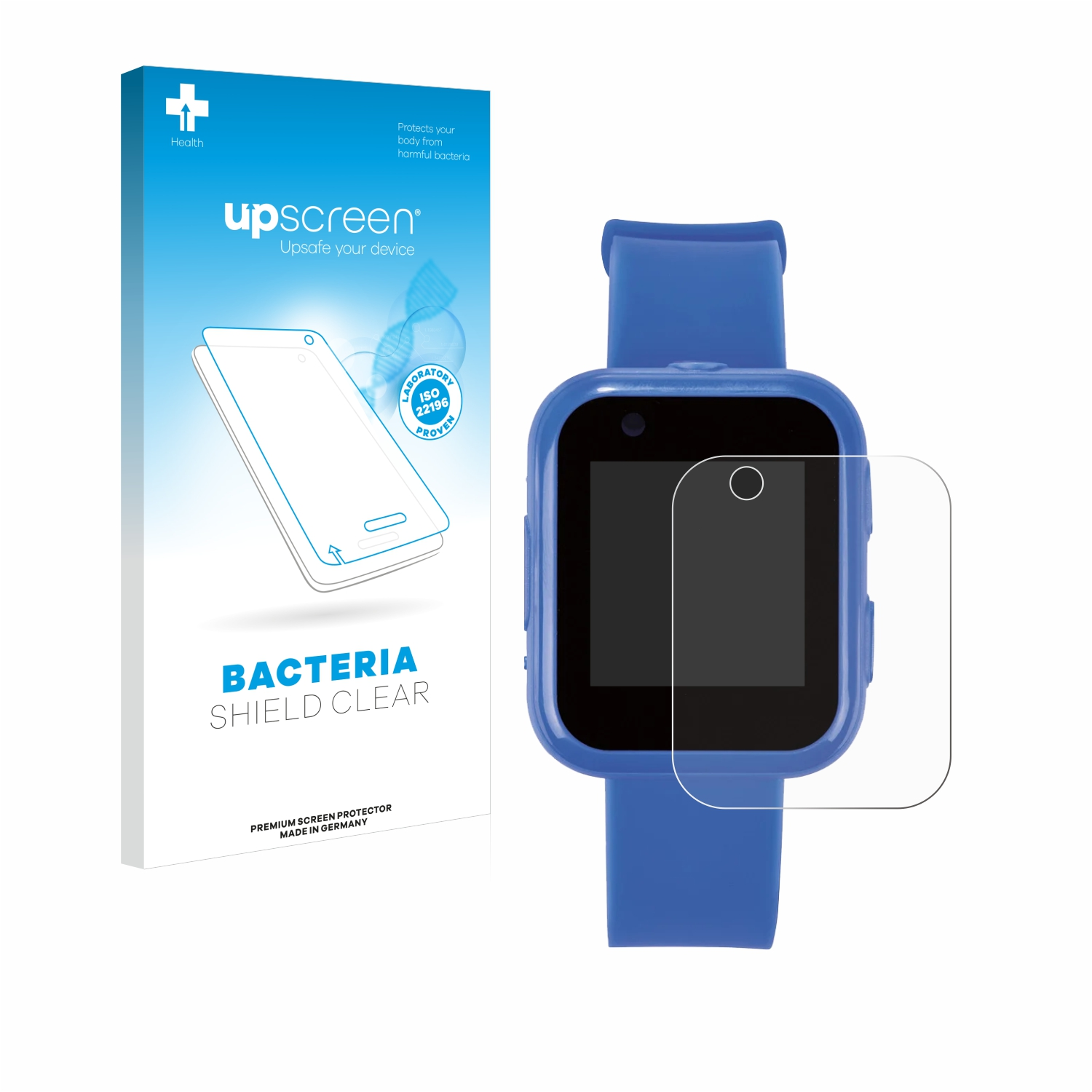 UPSCREEN antibakteriell klare SilverCrest Kinder Smartwatch) Schutzfolie(für