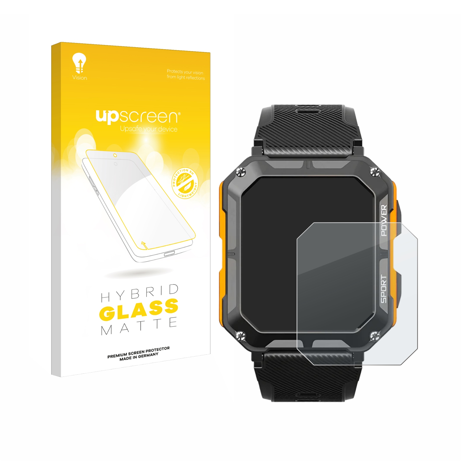 The matte Smartwatch) Gear Njord Indestructible Schutzfolie(für UPSCREEN