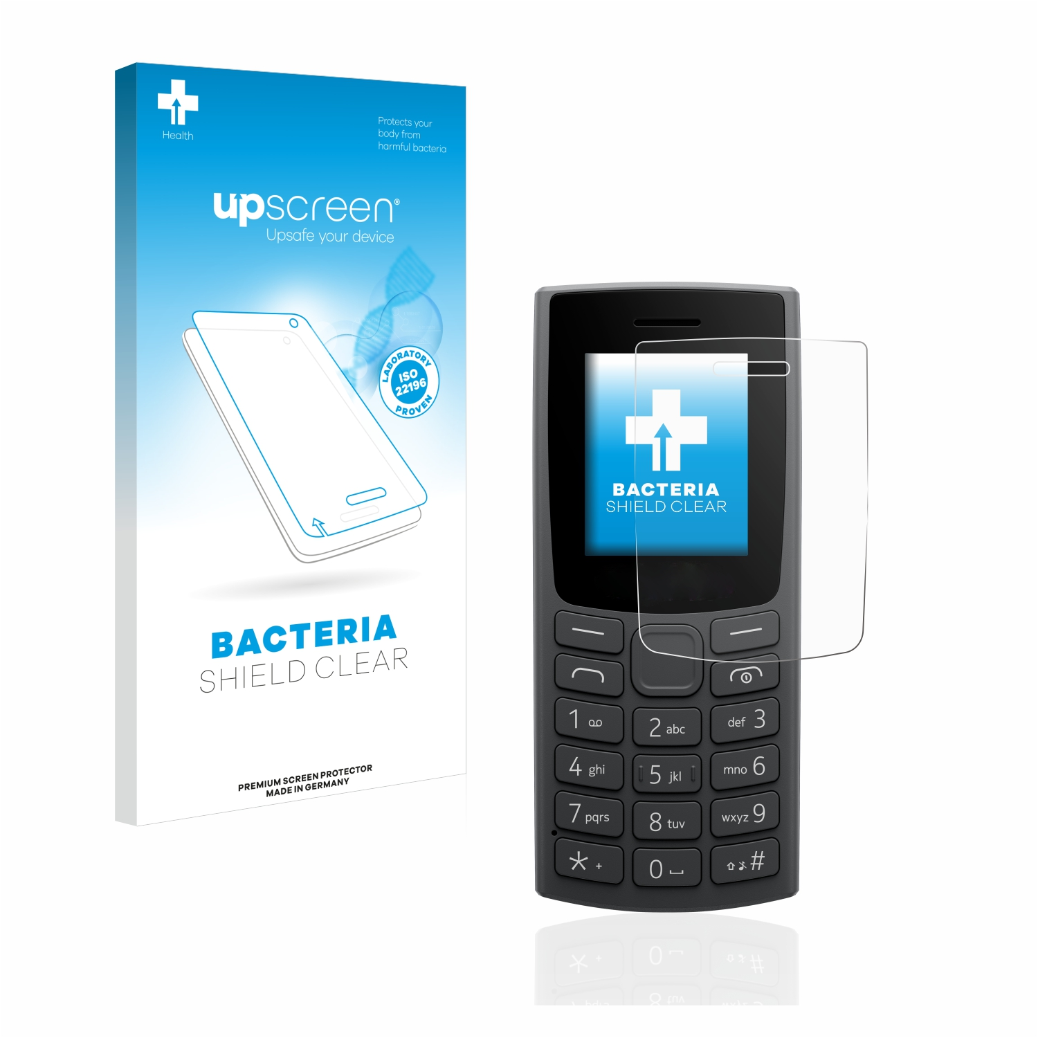 UPSCREEN antibakteriell klare Nokia (2023)) 105 Schutzfolie(für