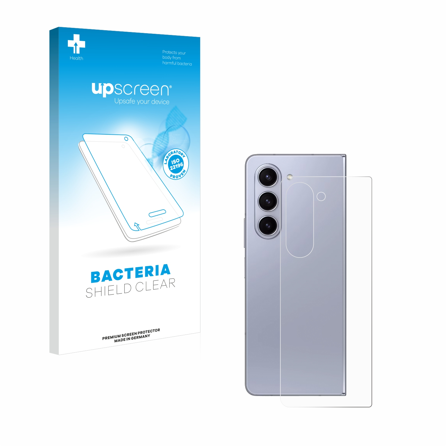 antibakteriell 5) Schutzfolie(für Samsung UPSCREEN Galaxy Fold Z klare