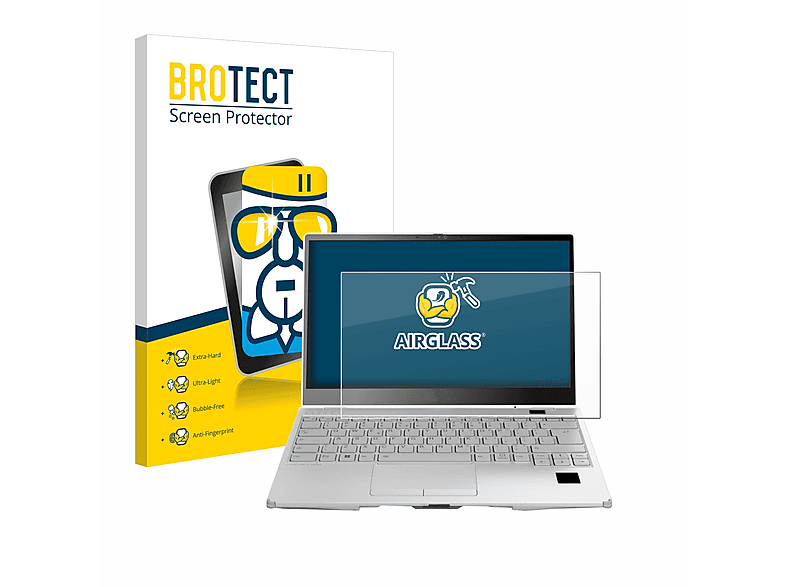 BROTECT Airglass klare Schutzfolie(für Fujitsu U9313X) Lifebook