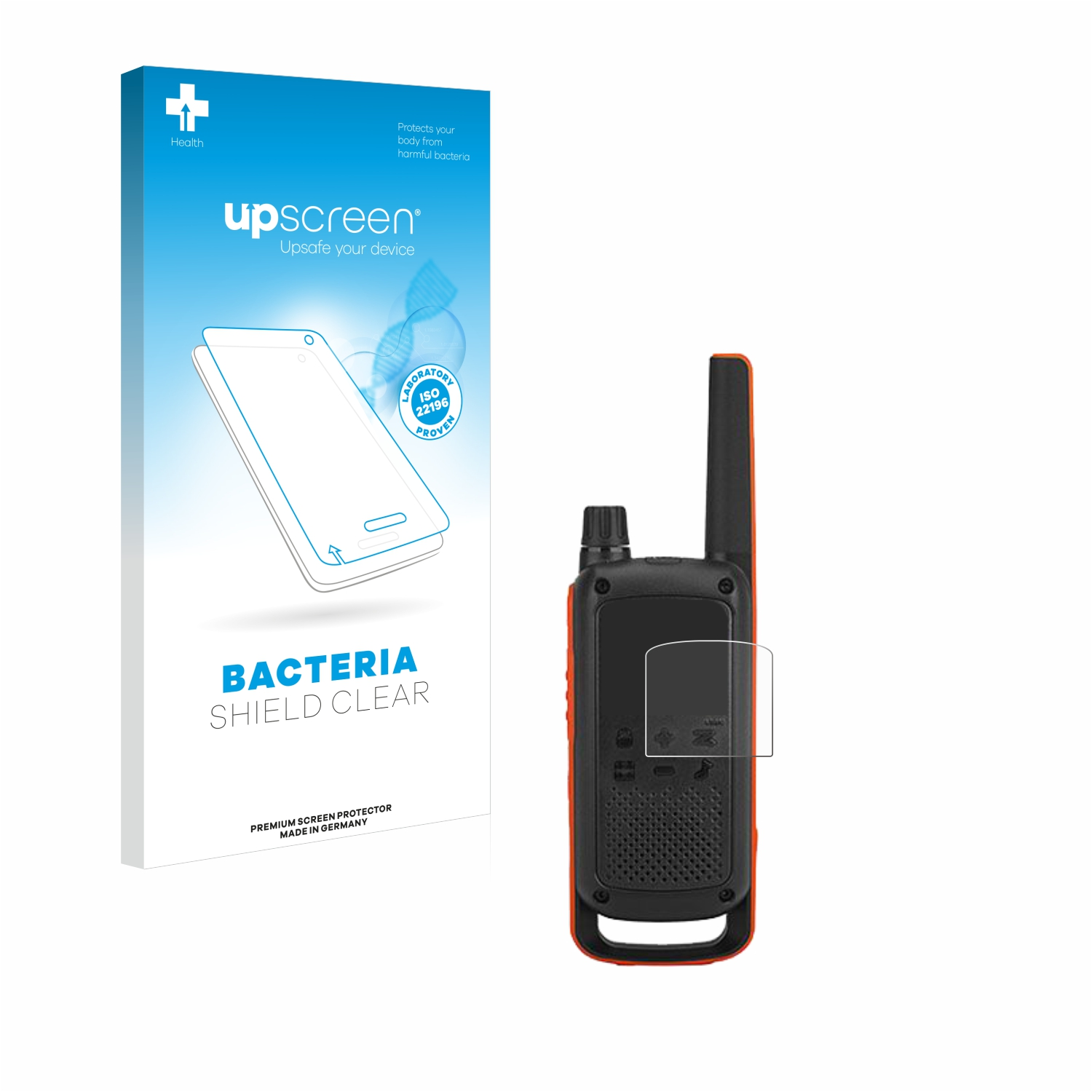 klare Schutzfolie(für T82) Motorola UPSCREEN Talkabout antibakteriell