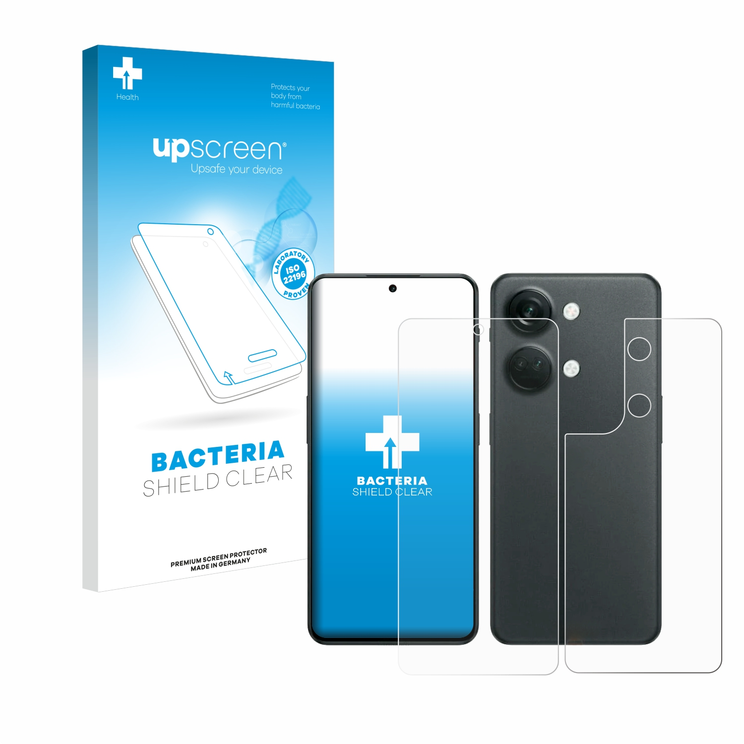 Schutzfolie(für UPSCREEN 3 klare antibakteriell 5G) OnePlus Nord