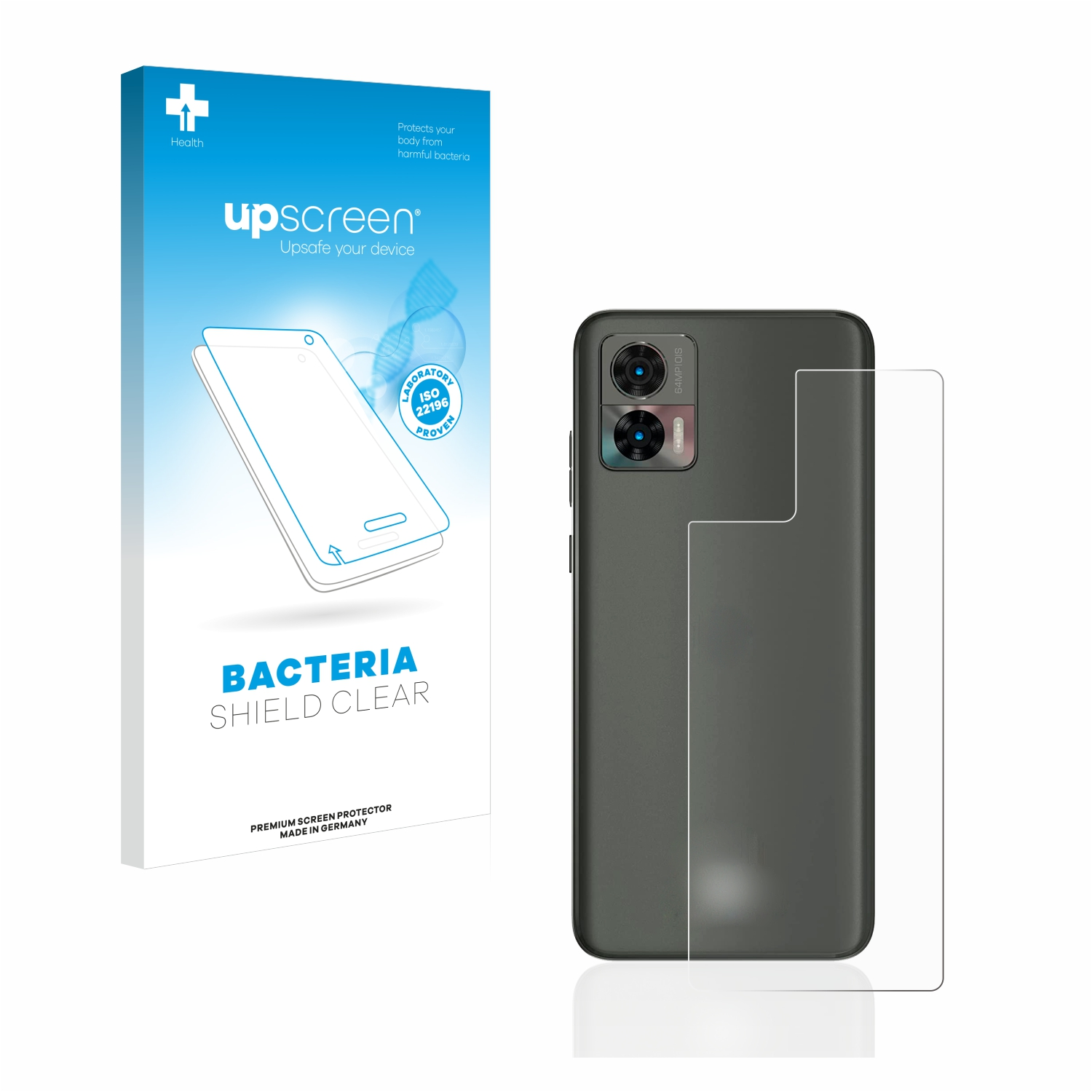 UPSCREEN antibakteriell klare Schutzfolie(für Motorola 30 Edge Neo)