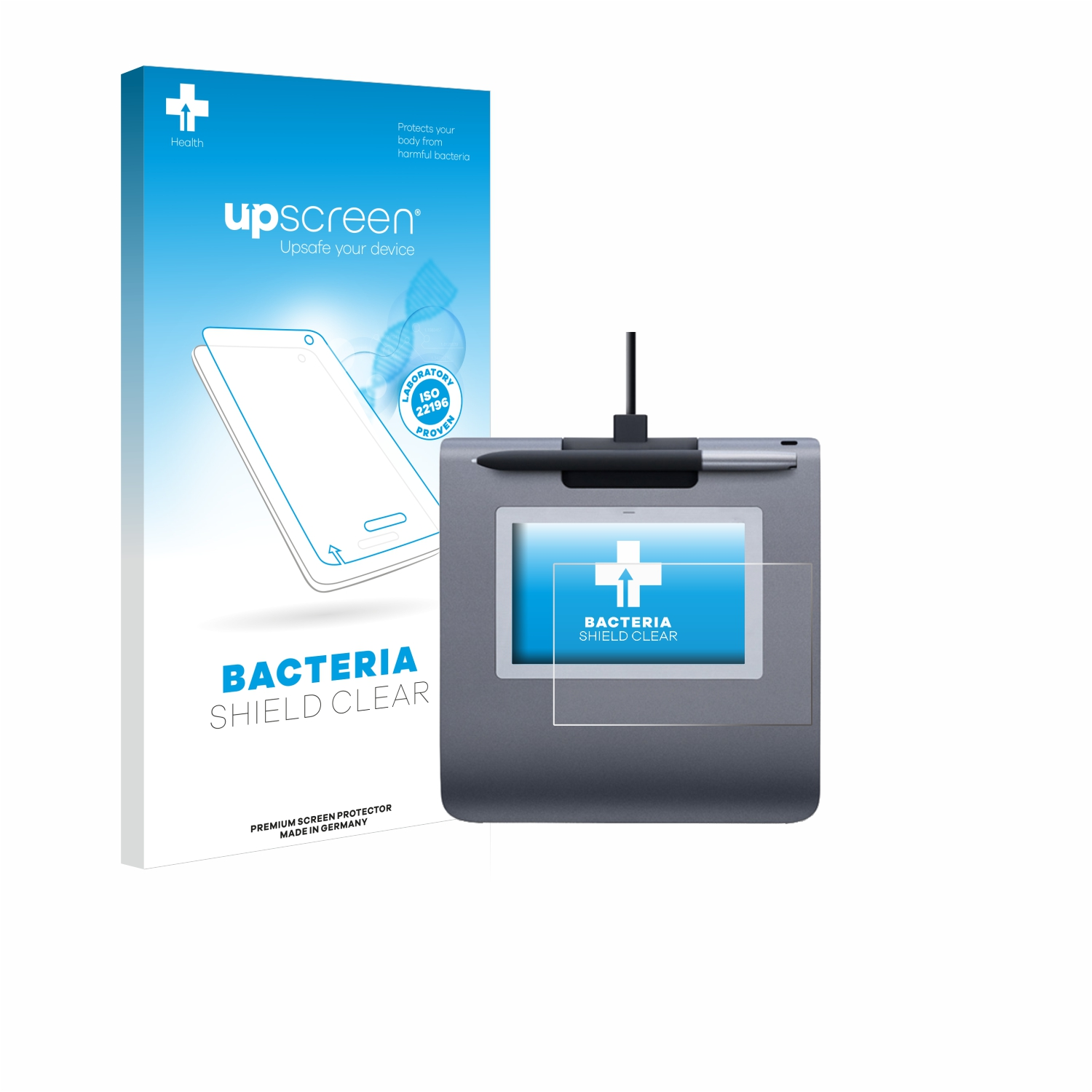 UPSCREEN antibakteriell klare Schutzfolie(für STU-430) Wacom