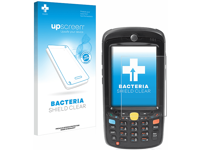 UPSCREEN antibakteriell klare Schutzfolie(für Motorola MC55)