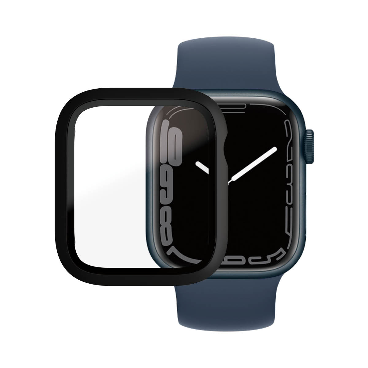 Series Apple Full | PANZER 45mm) Displayschutz(für GLASS 8 Watch 45mm 7 Watch Body Series
