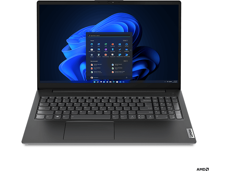 LENOVO S0236082, Notebook mit 15,59 Zoll Display, AMD Ryzen™ 7 Prozessor, 16 GB RAM, 512 GB SSD, Schwarz