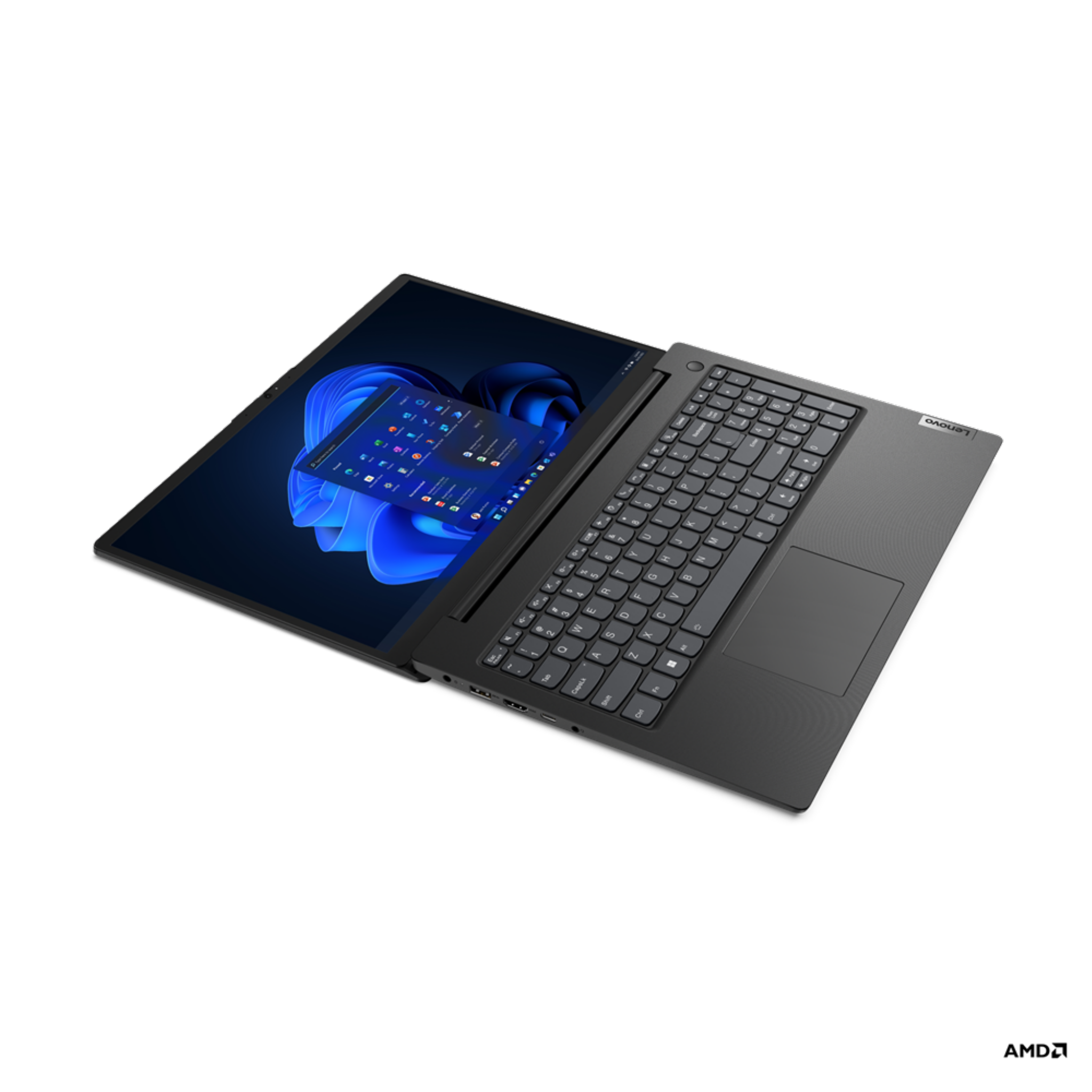 LENOVO S0236082, Notebook mit 15,59 Prozessor, AMD GB 512 16 GB RAM, Display, 7 Ryzen™ Schwarz Zoll SSD