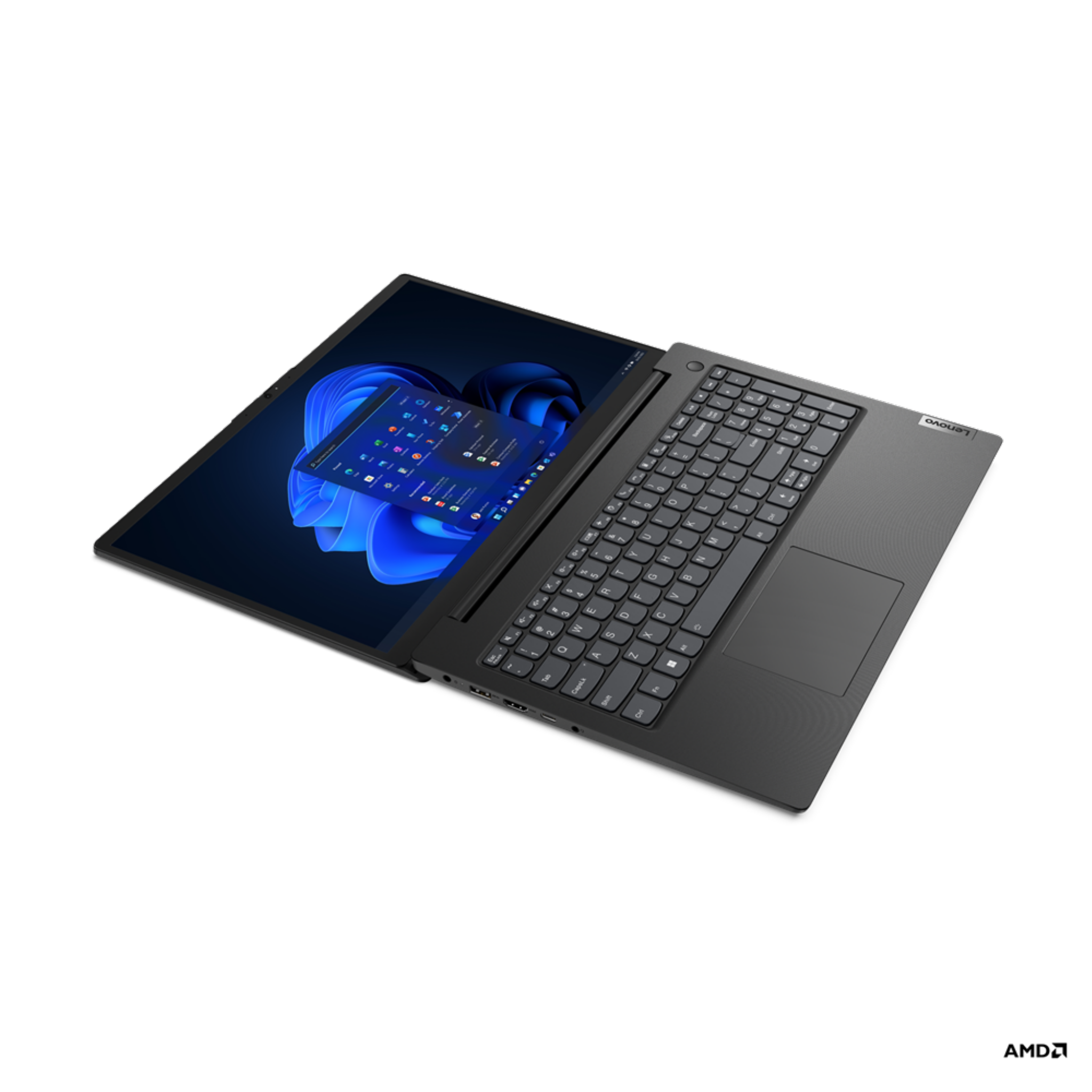 LENOVO 82TV006ESP, Notebook mit 512 Prozessor, Touchscreen, Ryzen™ 8 Zoll RAM, GB AMD Display GB 5 15,6 Schwarz SSD