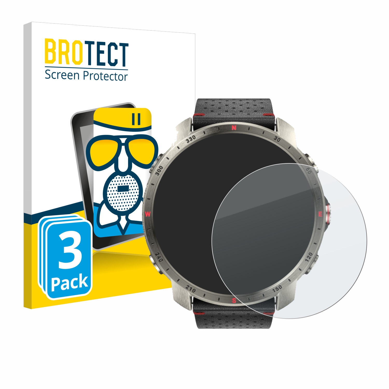 BROTECT 3x Airglass matte Schutzfolie(für Polar Titan) X Grit Pro