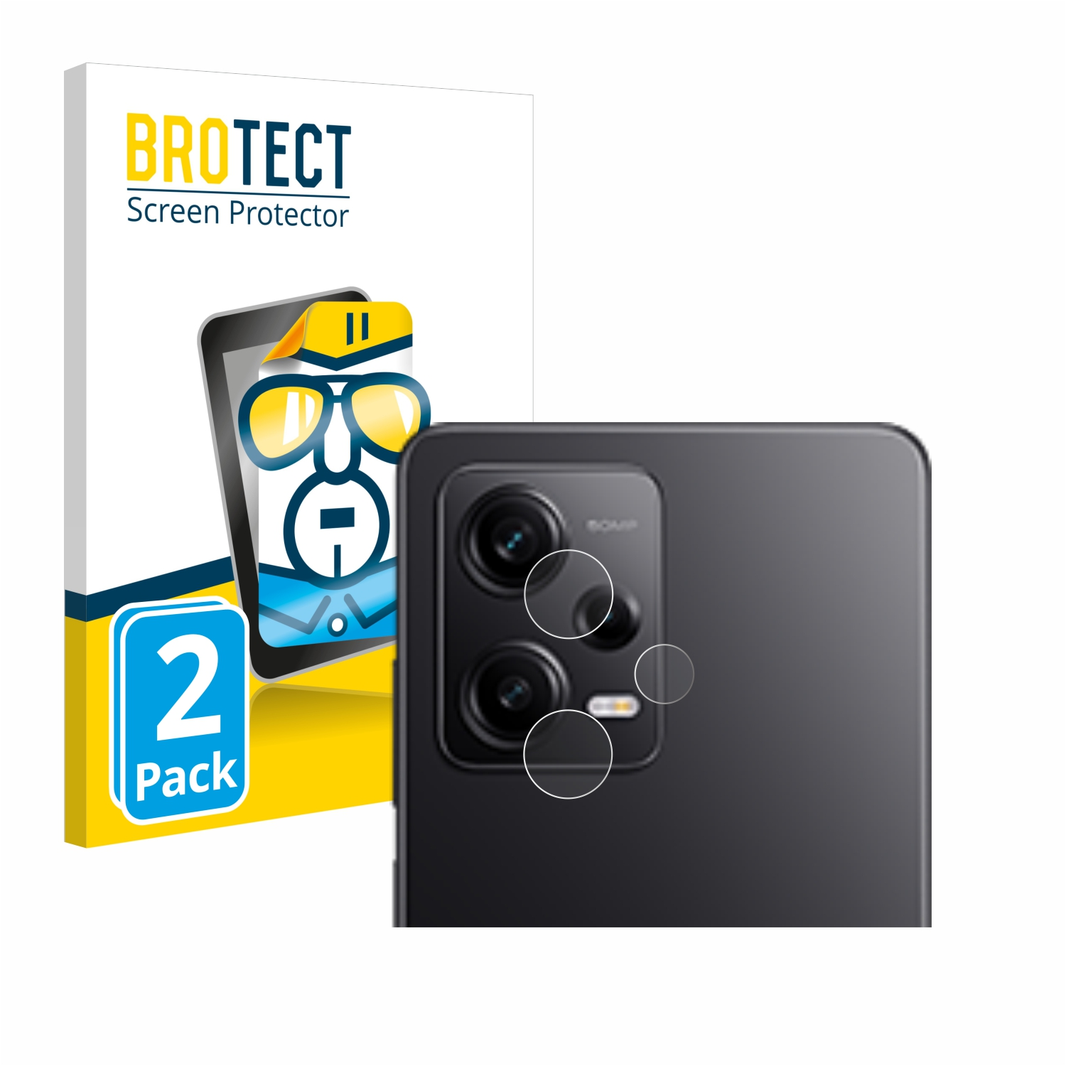 BROTECT 2x klare Schutzfolie(für Xiaomi Redmi (NUR Note Pro 5G Kamera)) 12
