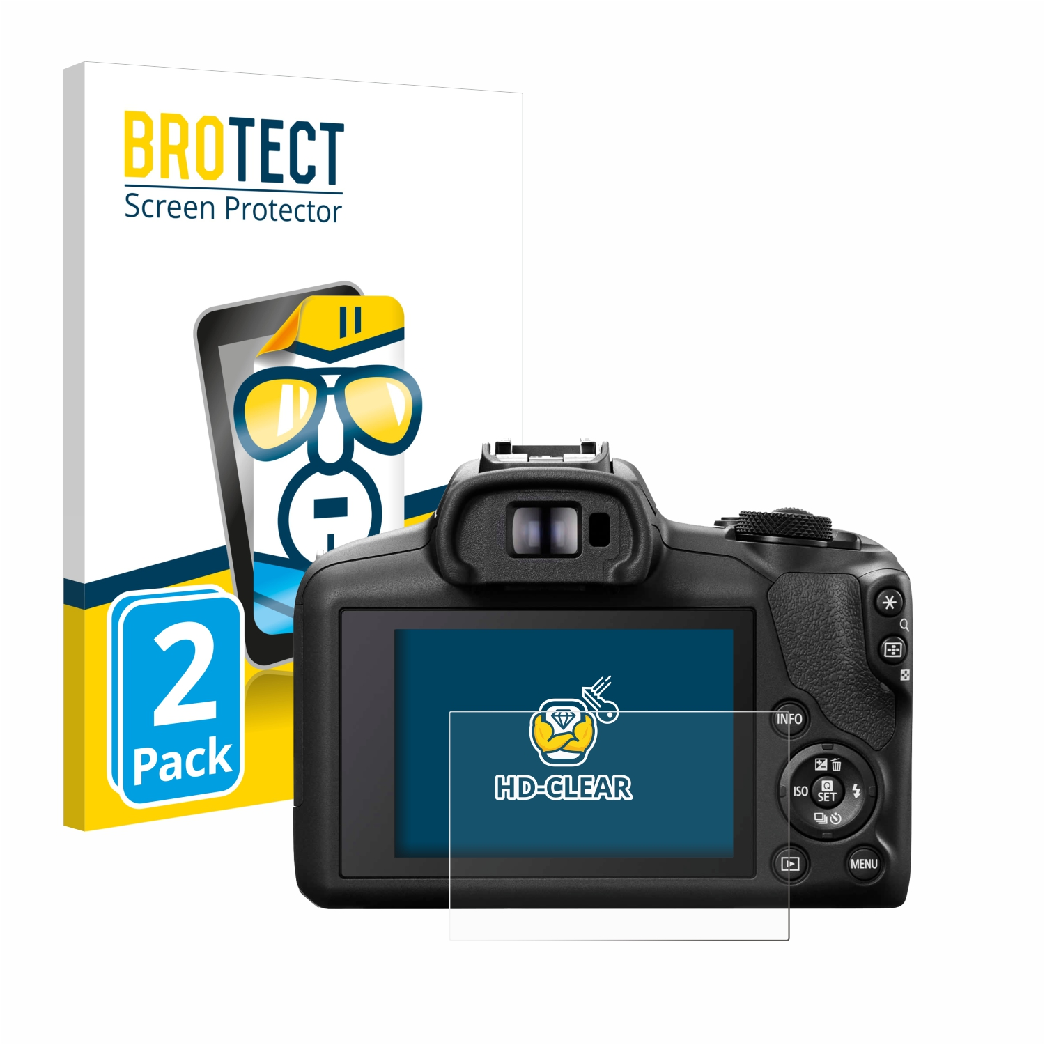 BROTECT 2x klare Schutzfolie(für Canon R100) EOS