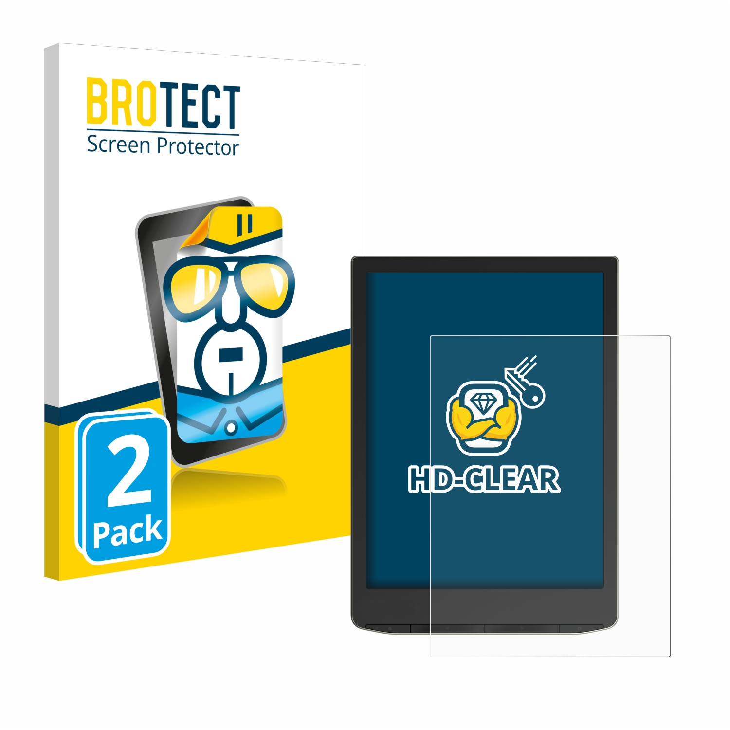 klare Color 2x Schutzfolie(für 2) InkPad BROTECT PocketBook