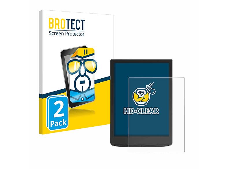 BROTECT 2x klare Schutzfolie(für PocketBook InkPad Color 2)